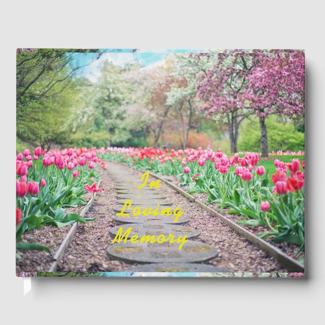 D'or In Love Memory Livre d'invité : Funeral Guest Book (Recto)