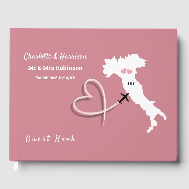 D'or Italie Destination Mariage livre d'hôtes (Recto)
