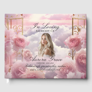 D'or Jardin paradisiaque du livre d'hôtes Rose - LIA003