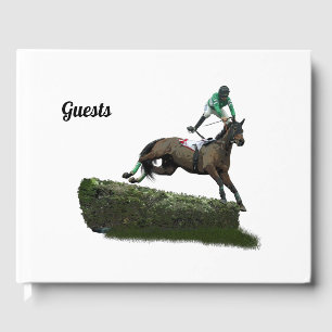D'or Jockey Cheval De Sauts En Livre Vert