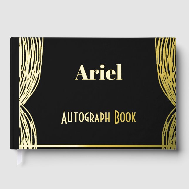 D'or Livre auto-graphique personnalisé (Recto)
