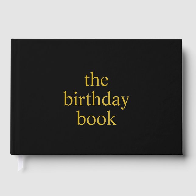 D'or Livre d'anniversaire pour premier cadeau d'anniver (Recto)