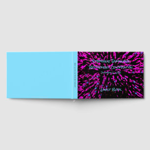 D'or Livre de souvenirs/fête de retraite Black Pink Blu