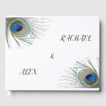 Livre d'hôtes Mariage Peacock