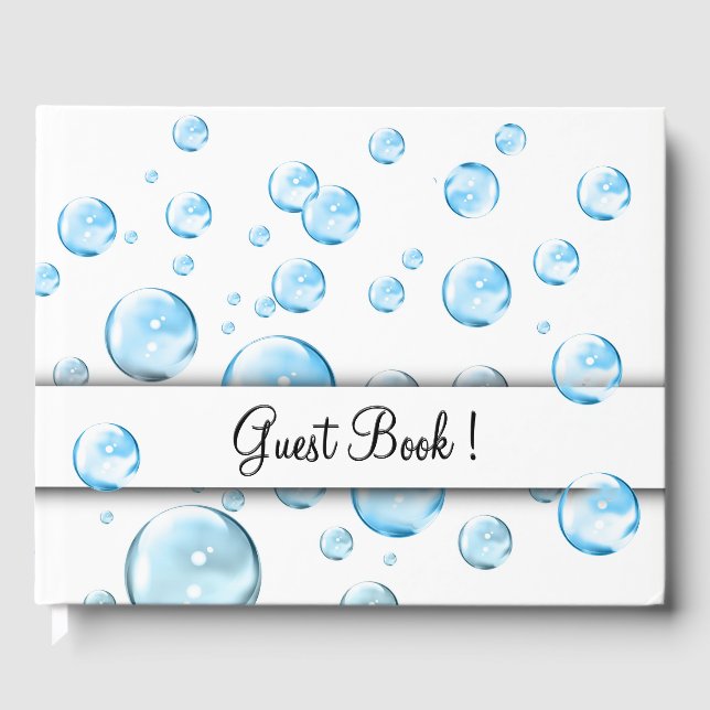 D'or Livre d'Invité Bubbles (Recto)