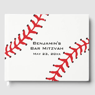 D'or Livre d'invité de Baseball Softball Design