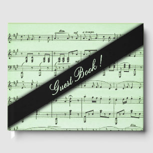 D'or Livre d'invité de Green Sheet Music