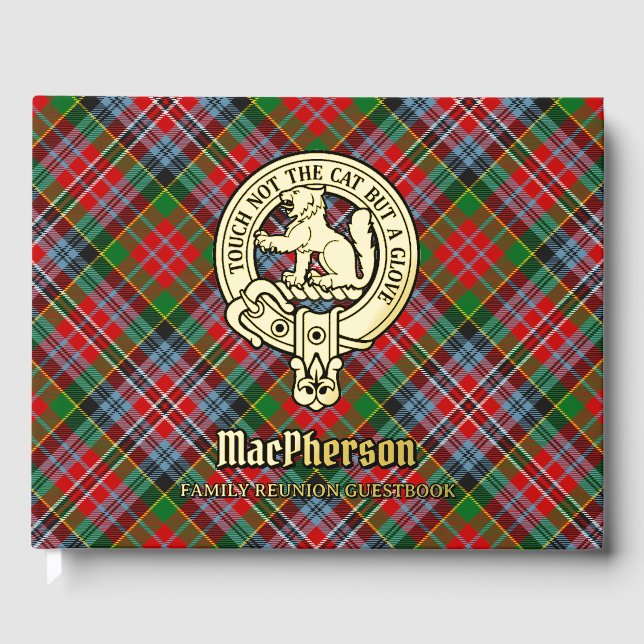 D'or Livre d'invité de la Réunion de famille MacPherson (Recto)