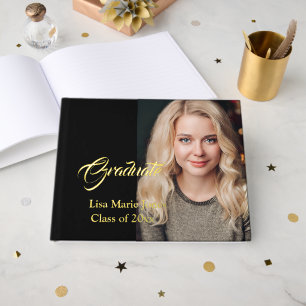 D'or Livre d'invité Graduate Real Foil