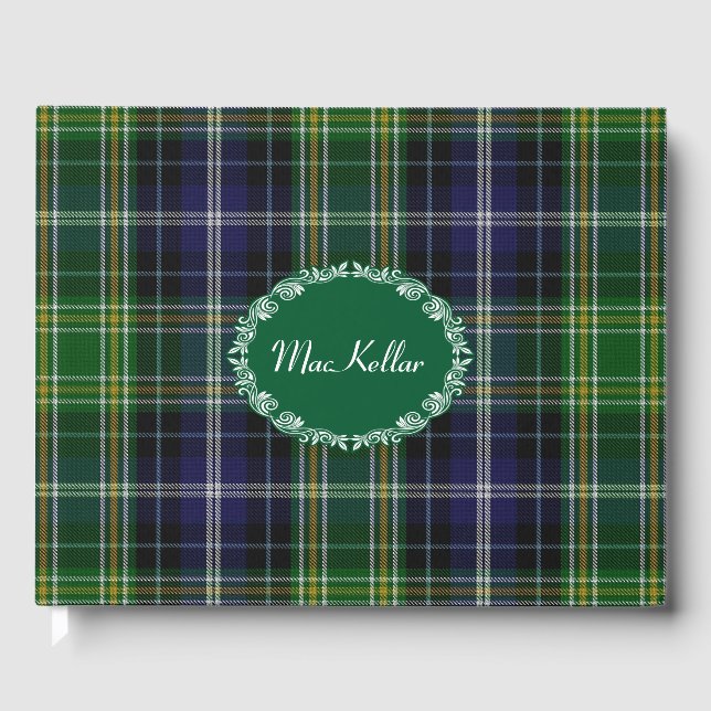 D'or Livre d'invité MacKellar Clan Plaid (Recto)
