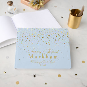 D'or Livre d'invité mariage