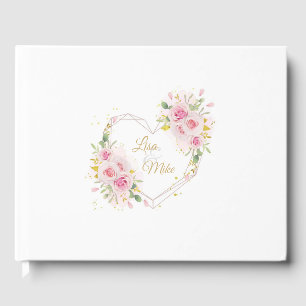 D'or Livre d'invité mariage