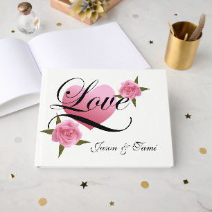 D'or Livre d'invité mariage