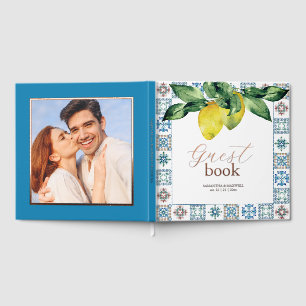 D'or Livre d'invité mariage Citrons & Botaniques