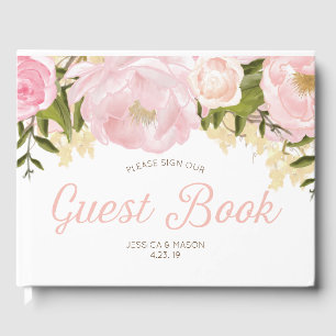 D'or Livre d'invité mariage ou Fête des mariées
