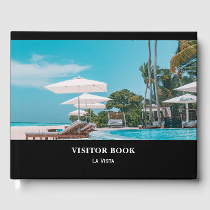 D'or Livre d'invité noir Commentaires sur la location