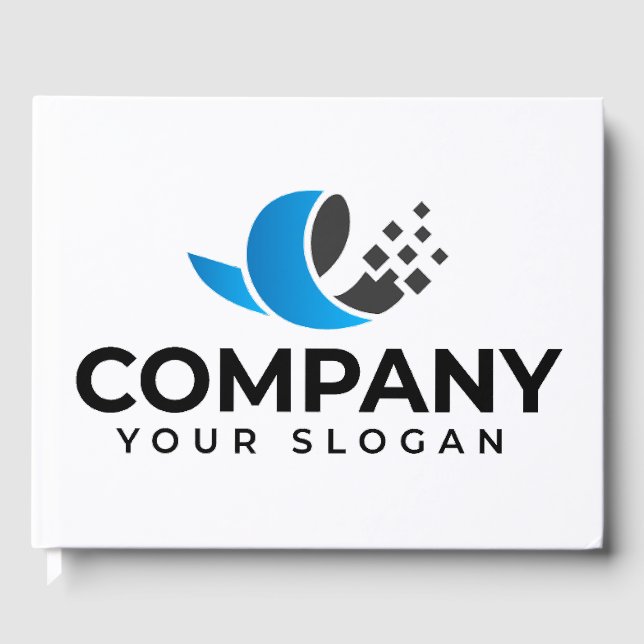 D'or Livre d'invité personnalisé de l'entreprise (Recto)