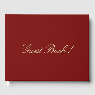 D'or Livre d'invité pour Marcella Mariage ou Affair