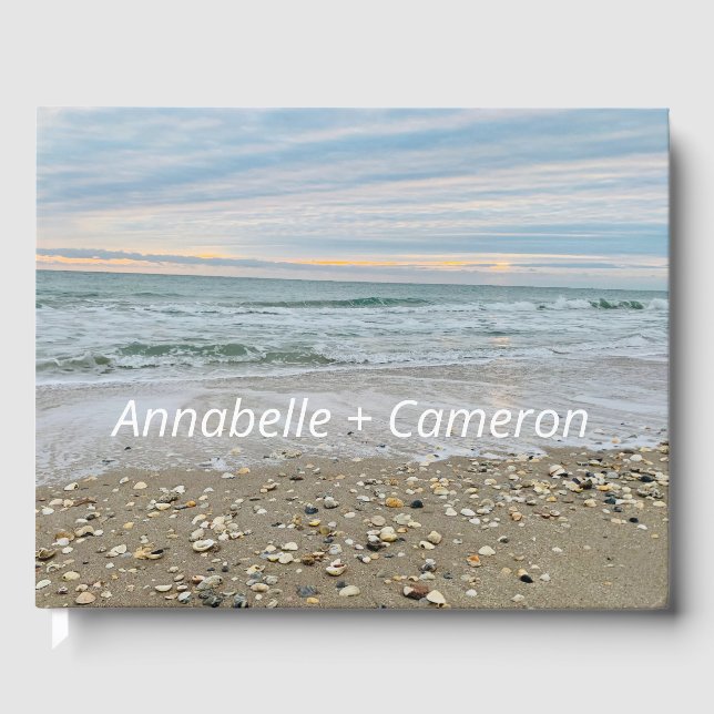 D'or Livre d'invité Shell Beach Sunrise (Recto)