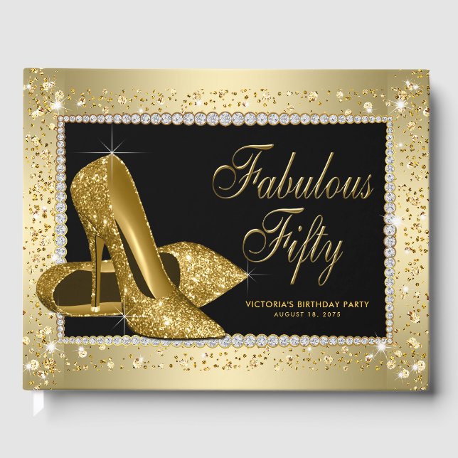 D'or Livre d'invités de la fête du 50e anniversaire des (Recto)