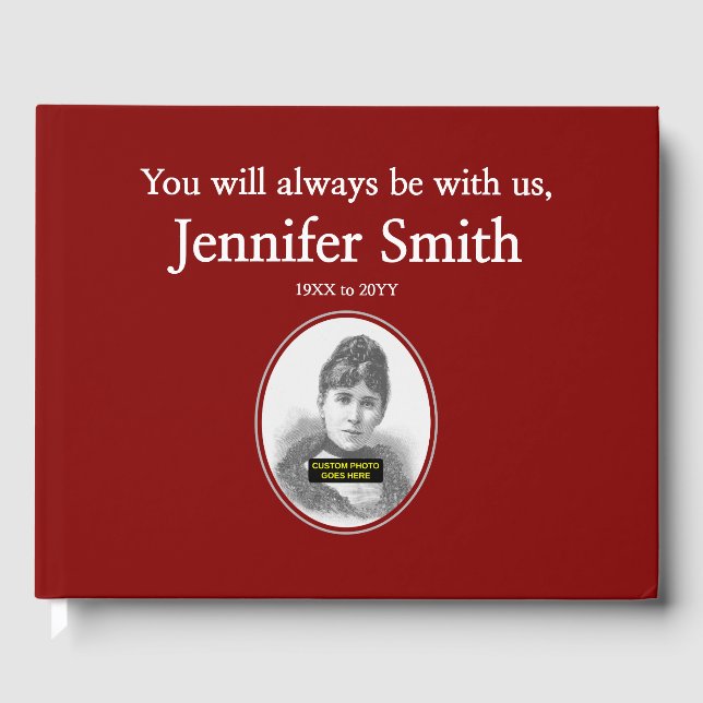 D'or Livre d'invités funéraires de base et minimale (Recto)