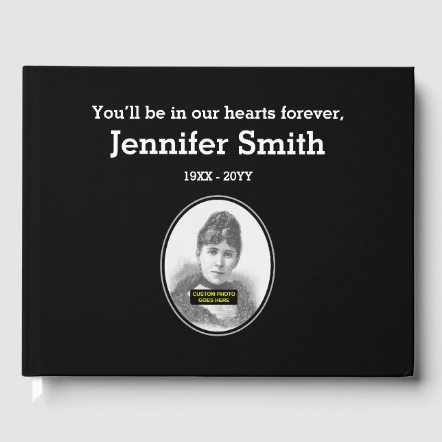 D'or Livre d'invités pour les funérailles respectables  (Recto)