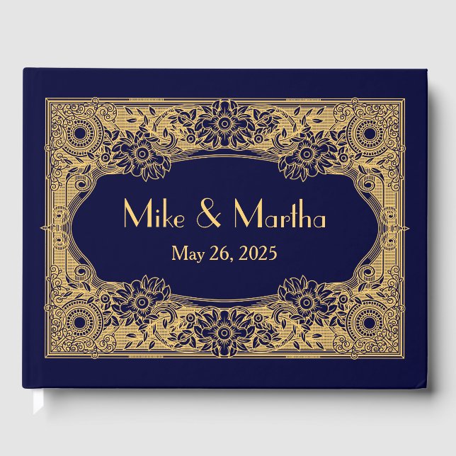 D'or Livre vintage Art Déco Gold Frame (Recto)