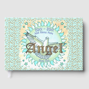 D'or Love Memory Angel Memorial livre d'invités