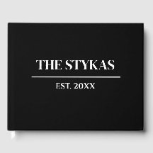 Luxe | Bold Modern Minimalist Mariage Livre d'invi