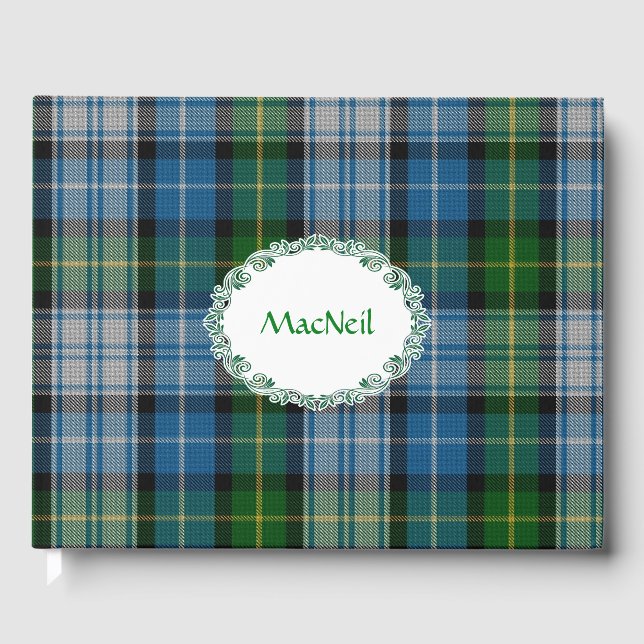 D'or MacNeil Tartan Plaid Livre d'invité (Recto)