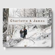 Mariage d'hiver livre d'hôtes