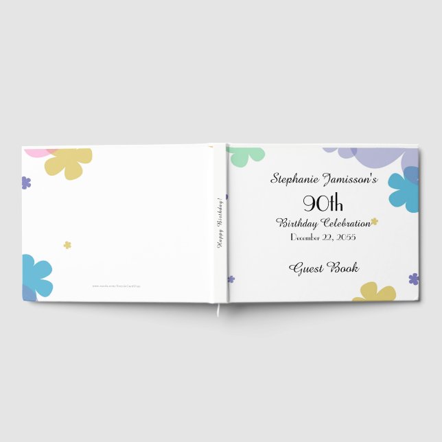 D'or Mémoire / Livre d'invité 90e fête d'anniversaire (Complet)