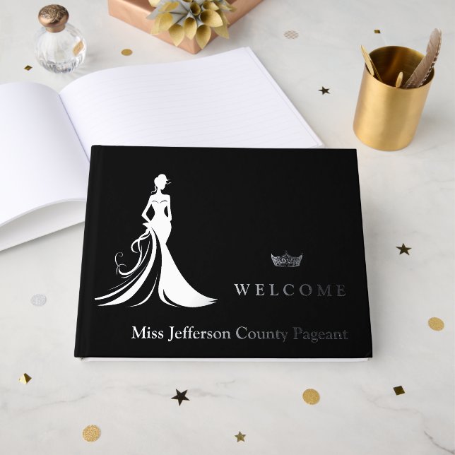 D'or Pageant Real Foil livre d'invité (Recto ouvert)
