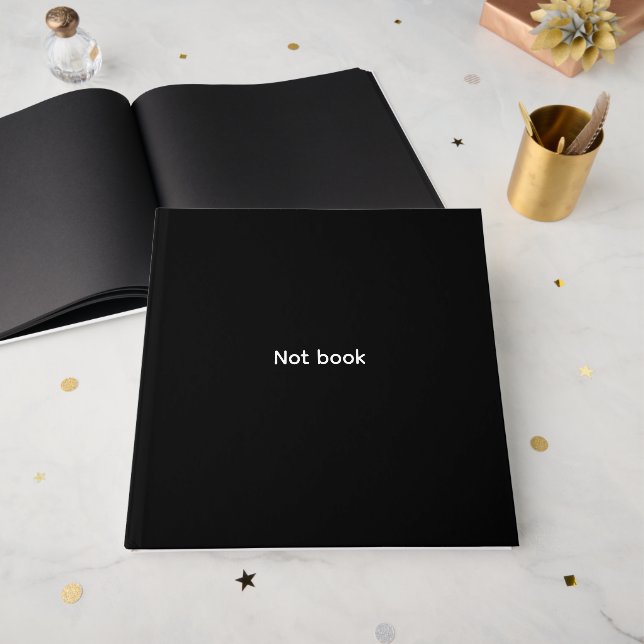 D'or pas de livre 12" x 12" (Recto ouvert)