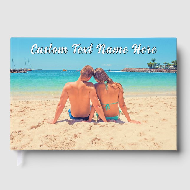 D'or Personnalisation de votre livre d'invité photo et  (Recto)