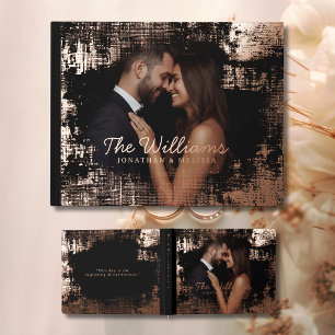 D'or Photo Livre d'invité Romantic Elegant Foil Livre d