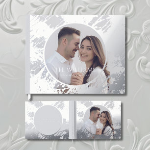 D'or Photographie Livre d'invité Grey Elegant Foil Livr