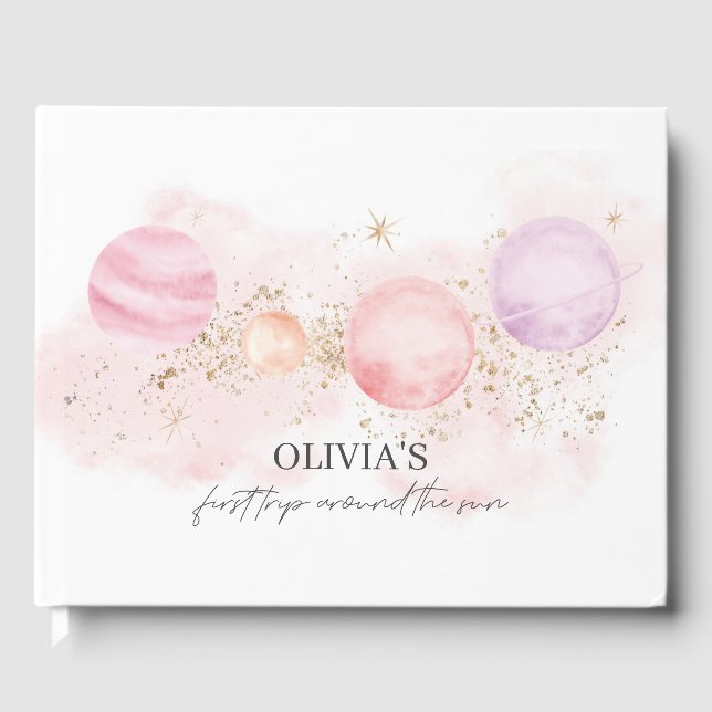 D'or Premier Voyage Autour Du Soleil Anniversaire Livre (Recto)