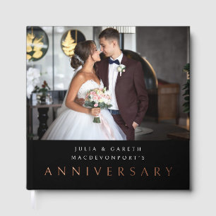 D'or Première année de mariage Anniversaire Livre photo