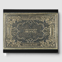 Romantic Gold Vintage Look Livre d'invité