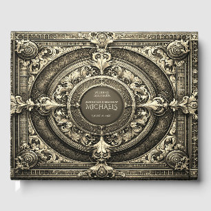 D'or Romantic Gold Vintage Look Livre d'invité