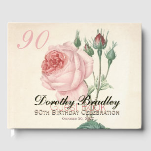 D'or Rose vintage 90e anniversaire de célébration Livre