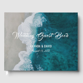 D'or Sea Shore Destination Plage Mariage Livre d'invité