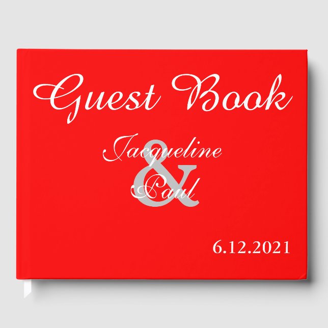 D'or Sunset Hearts Livre Mariage rouge (Recto)