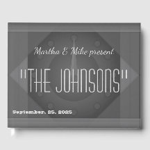 Vintage Hollywood Movie Titre Mariage Livre d'invi