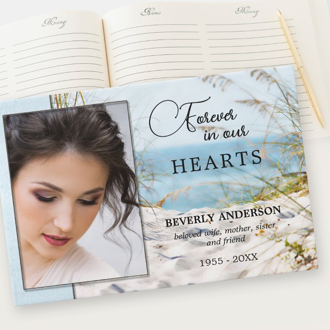 D'or Votre photo Célébration de Life Beach Livre d'invi (Créateur téléchargé)