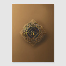 Dorded Romance : Carte Mariage dorée de luxe