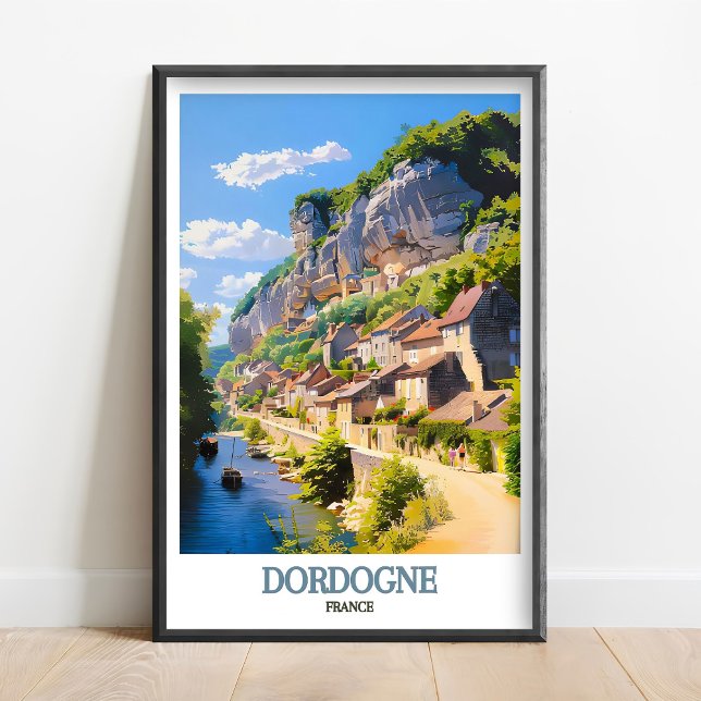 Dordogne France Art - Dordogne Poster - La Roque  (Créateur téléchargé)