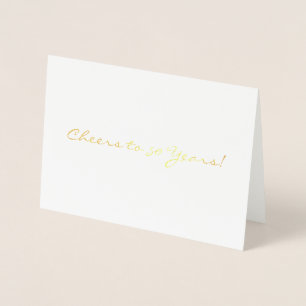 Dorée À 50 ans, félicitations ! Carte