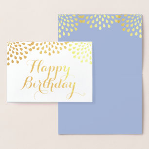 Dorée Bonne carte or Foil Anniversaire